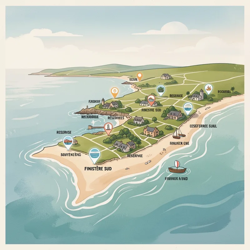 Carte touristique du Finistère Sud : 12 sites incontournables à visiter