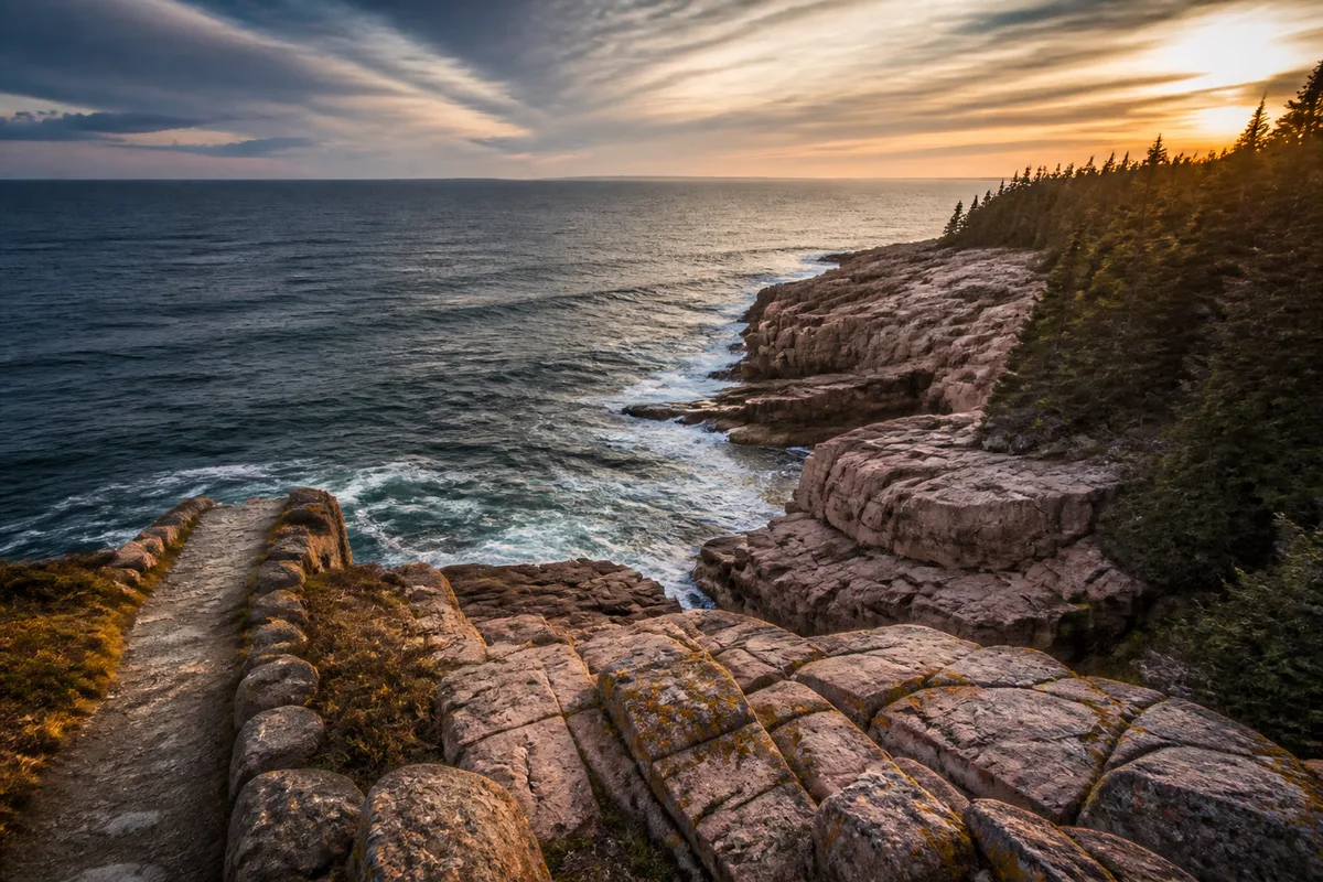 Parc national Acadia : les côtes sauvages vues du GR34